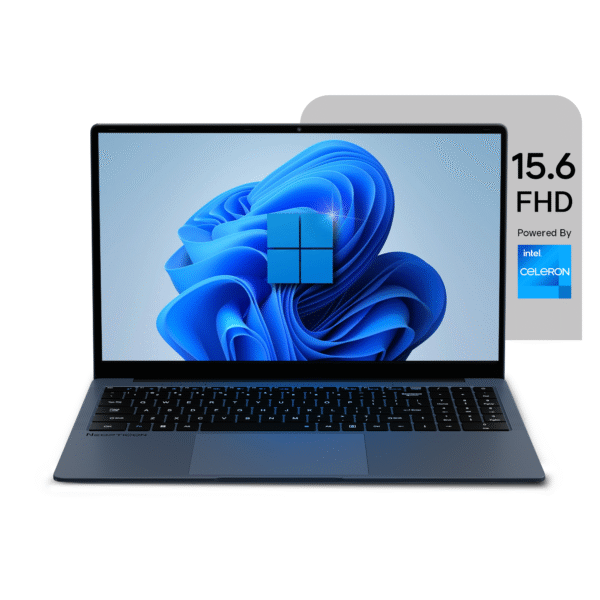 Neopticon BrowseBook 15.6" FHD IPS Laptop | Intel Celeron N4020 Dual Core up to 2.8GHz | 8GB RAM | 256GB SSD | Intel UHD Graphics | Windows 11 Home | Num Pad | 38Wh | 1.5kg | Grey
